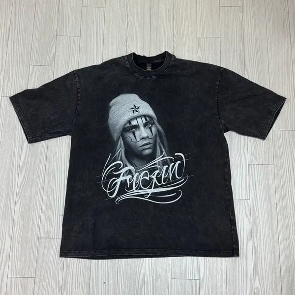 [BUNJANG] Chicano Black Pigment Wash T-Shirt XL / 치카노 블랙워싱 반팔 xl 미사용