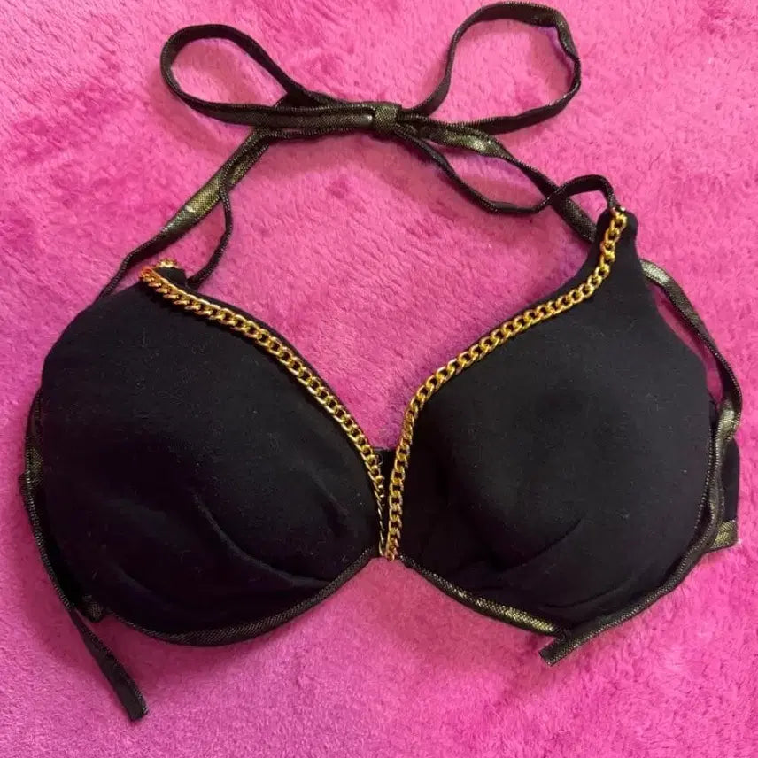 [BUNJANG] D.I.A Gyaru Chain Halterneck Bra Top / D.I.A 다이아 헤이세이 갸루 체인 홀터넥 브라 탑