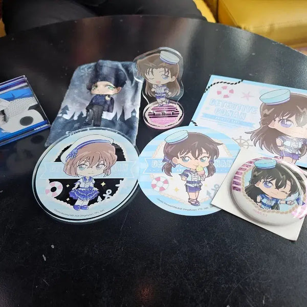 [BUNJANG] Detective Conan: The Million-dollar Pentagram Acrylic Stand, Badge, and Coaster Set / 명탐정 코난 하이웨이의 타천사개봉아크릴 스탠드 뱃지 코스터 세트