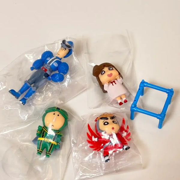 [BUNJANG] Crayon Shin-chan Crayon Shin-chan, Bo, Harry, and Mitsy Figure Bundle / 피규어일괄 (짱구,맹구, 신형만, 수지)