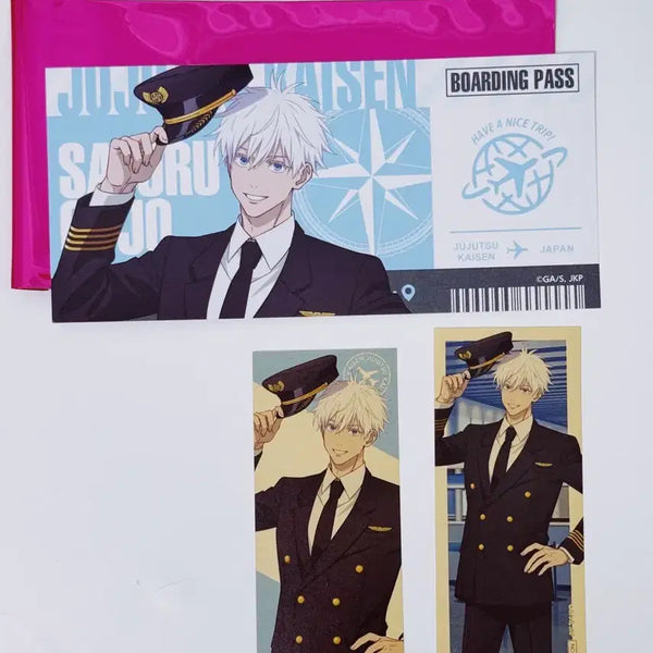 [BUNJANG] Jujutsu Kaisen Haneda Airport Garden Pop-up Ticket-style Card & Bonus Set - Satoru Gojo / 주술회전 하네다 에어포트 가든 팝업 티켓풍 카드 특전 고죠 사토루