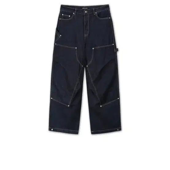 [BUNJANG] 9999 Archive Double Knee Denim Pants Size 1 / 9999아카이브 더블 니 데님 1사이즈