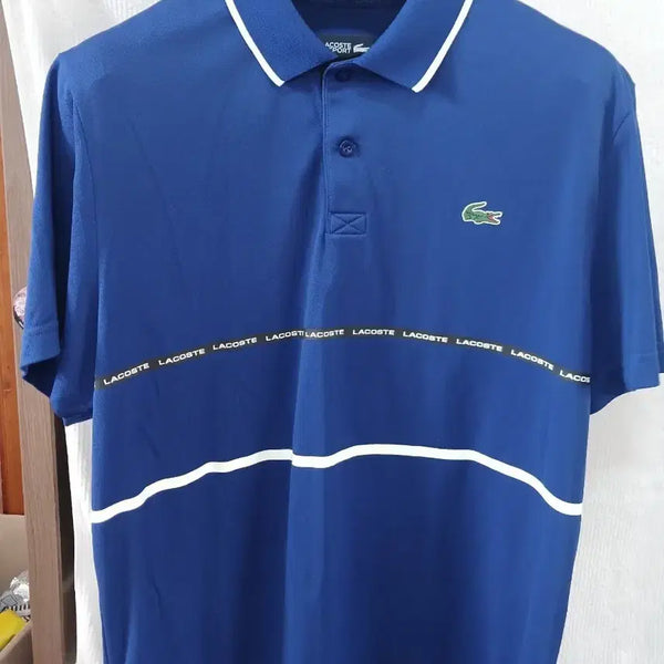 [BUNJANG] Lacoste Short Sleeve Polo Shirt Navy 105 / 라코스테 반팔 카라티 네이비 105