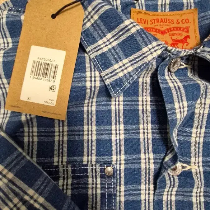 [BUNJANG] Levi's Sunrise Trucker Jacket Check XL / 리바이스 선라이즈 트러커자켓 xl 체크