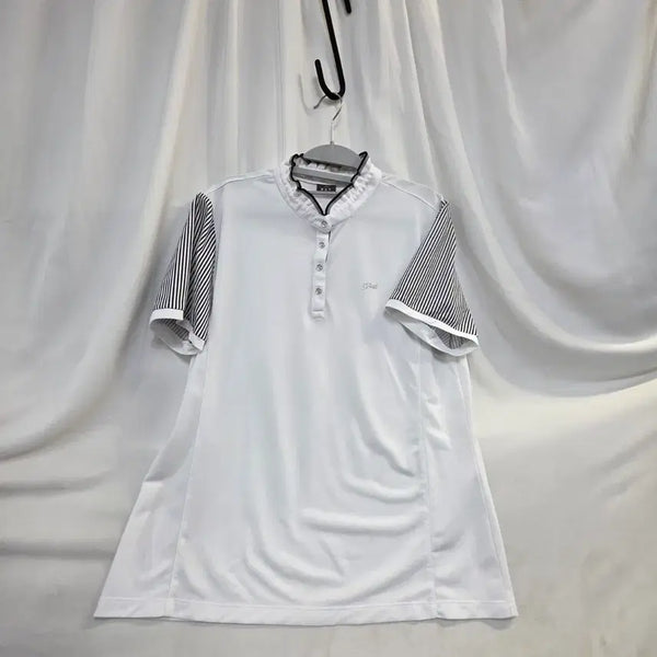 [BUNJANG] PAT Women's Golf Wear White Short Sleeve Shirt Size 110 / PAT 여성 골프웨어 셔츠 흰색반팔110