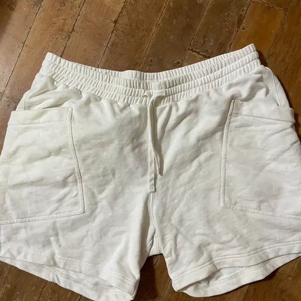 [BUNJANG] COS White Cotton Shorts L (32-34) / COS 화이트 코튼 반바지 L (32-34)