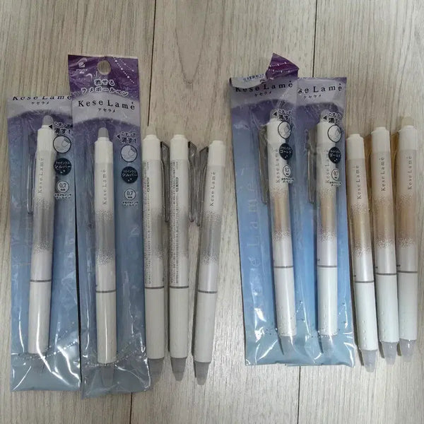 [BUNJANG] Pilot FriXion Keserame Ballpoint Pen Set (0.7mm, Silver & Gold) / 파이롯트 프릭션 0.7 케세라메 은색, 금색 10자루