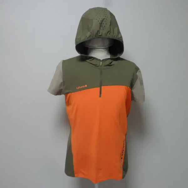 [BUNJANG] Lafuma Women's Half-Sleeve Hooded T-Shirt XL (Near New) / 라푸마/여성/일상복/등산/반팔/후드 티셔츠/105사이즈/새제품수준