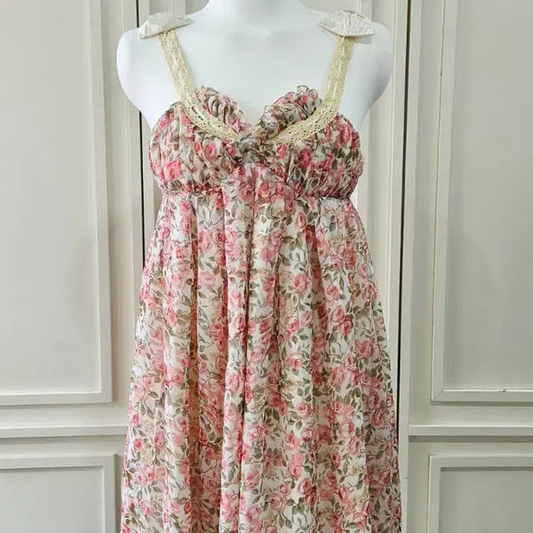 [BUNJANG] LIZ LISA Rose Flower Lace Dress / 리즈리사(LIZ LISA)  로즈 플라워 레이스 원피스