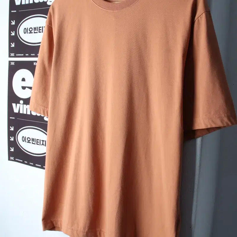 [BUNJANG] Musinsa Standard Plain T-Shirt Brown / (M) 무신사 스탠다드 반팔 티셔츠 브라운 무지 놈코어-H35256