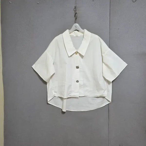 [BUNJANG] Unique Point Clean Style Free Size Blouse / 단초포인트 깔끔스타일 프리사이즈 블라우스 FF  n7608