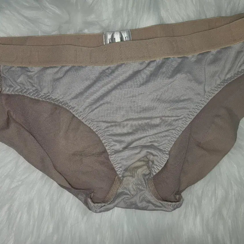 [BUNJANG] Women's Beige Lingerie Briefs / 여성 란제리 속옷 팬티 베이지 엘레 중고