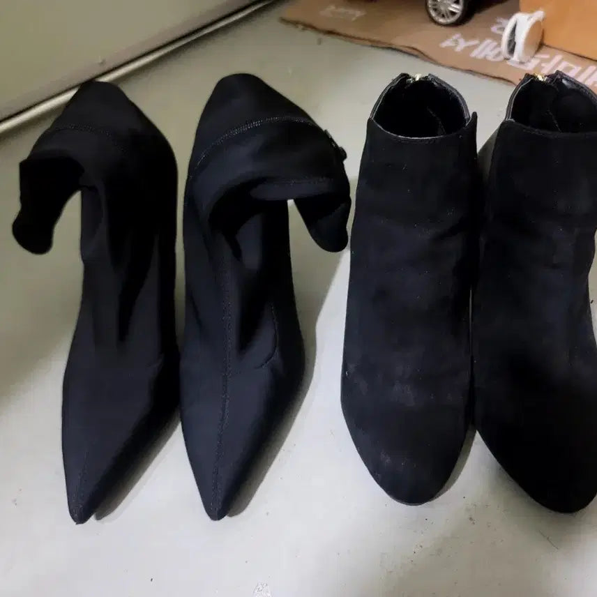 [BUNJANG] ZARA Twist Ankle Boots Black Size 37 Bundle Set / 급처 ZARA 자라 트위스트 앵클부츠 37사이즈 블랙 2종 일괄 만오천원!!