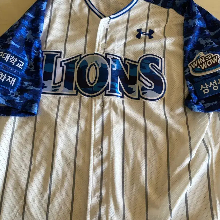 [BUNJANG] 2024 Samsung Lions Under Armour Military No. 5 Koo Ja-wook Player Issue Baseball Jersey / 2024 삼성라이온즈 언더아머 밀리터리 No.5 구자욱