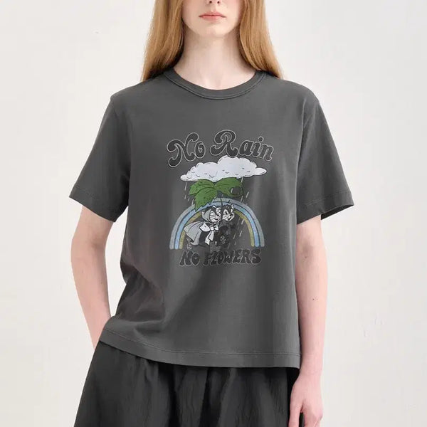 [BUNJANG] SJSJ Rain Graphic T-Shirt / 한섬 25 SJSJ 레인 그래픽 티셔츠