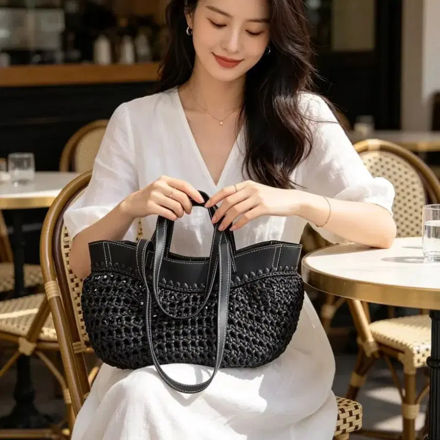 [BUNJANG] Handmade Raffia Bag / 핸드메이드 라피아백
