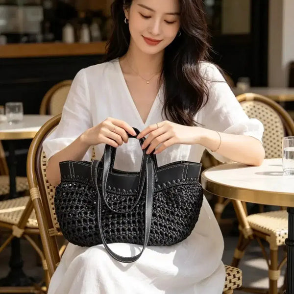 [BUNJANG] Handmade Raffia Bag / 핸드메이드 라피아백