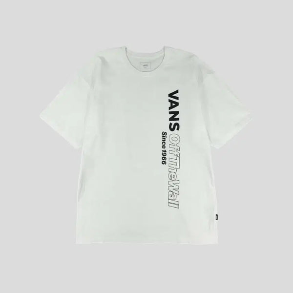 [BUNJANG] Vans White Black Spellout Logo Cotton Short Sleeve T-Shirt L / 반스 화이트 블랙 스펠아웃 로고 코튼 반팔 티셔츠 L