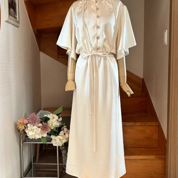 [BUNJANG] huit de LYNN Silk Long Dress / 실크 롱 원피스 huit de LYNN