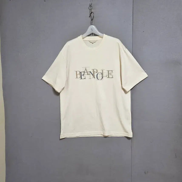 [BUNJANG] Beanpole Light Beige Round T-Shirt M / 빈폴 연베이지 라운드 티셔츠 M   n7610