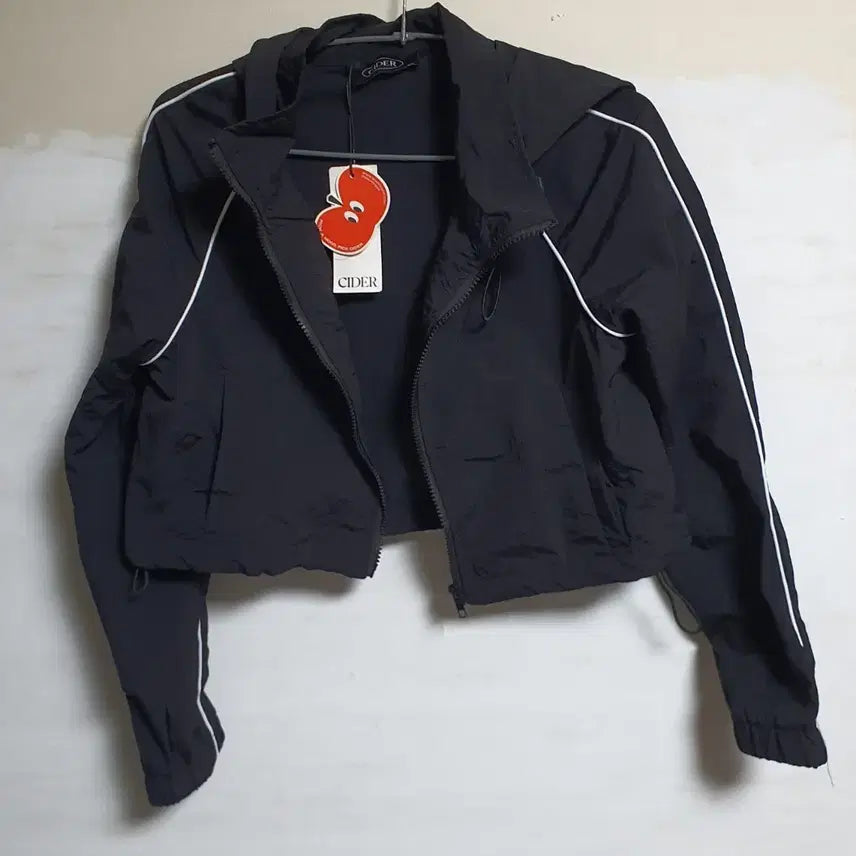 [BUNJANG] CIDER Crop Piping Windbreaker Jacket XS / 미사용] CIDER 크롭 바람막이 자켓 XS