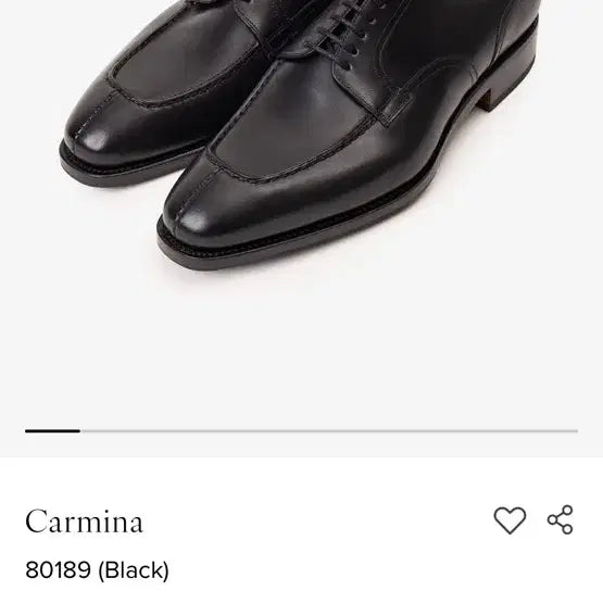 [BUNJANG] Carmina U-Tip Oxford Shoes UK 7.5 / 까르미나 유팁 80189 구두 uk7.5(260-265)