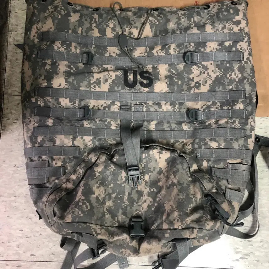 [BUNJANG] US Army MOLLE II ACU Large Rucksack 81L Field Backpack Complete Set / A+18 [완전세트] 미군 오리지널 MOLLE II ACU 라지 럭색 81L 대형 필드 배낭 229