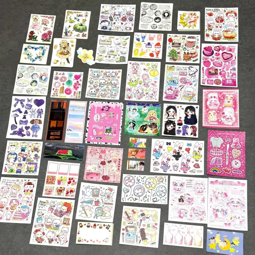 [BUNJANG] Ddakku Sticker Pack (INS, INMIC) - 170 pcs Bundle Set / 다꾸 인쇄소 스티커(인스, 인믹) 170장 일괄 판매