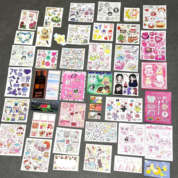 [BUNJANG] Ddakku Sticker Pack (INS, INMIC) - 170 pcs Bundle Set / 다꾸 인쇄소 스티커(인스, 인믹) 170장 일괄 판매
