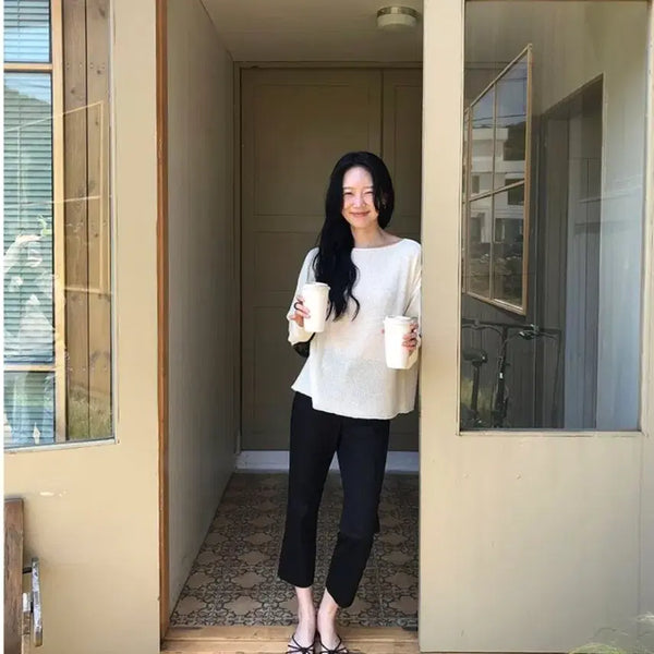 [BUNJANG] Baguette Capri Pants / 바게트 카프리팬츠