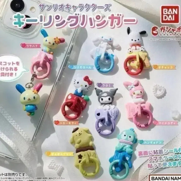 [BUNJANG] Sanrio Characters Keyring Hanger (Set of 8) / 산리오 캐릭터즈 키링 행거 8종