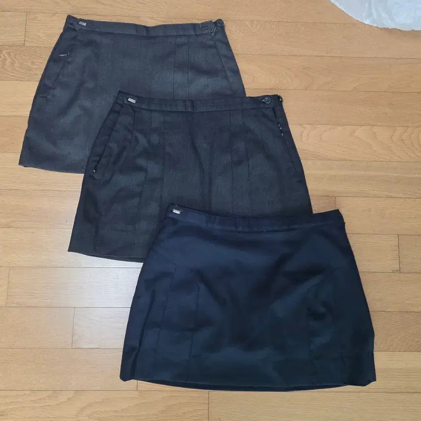 [BUNJANG] Women's Spring/Autumn School Uniform Skirt (Waist 68-74) / 예쁜 여자교복 춘추용 교복치마 짧치(68~74)