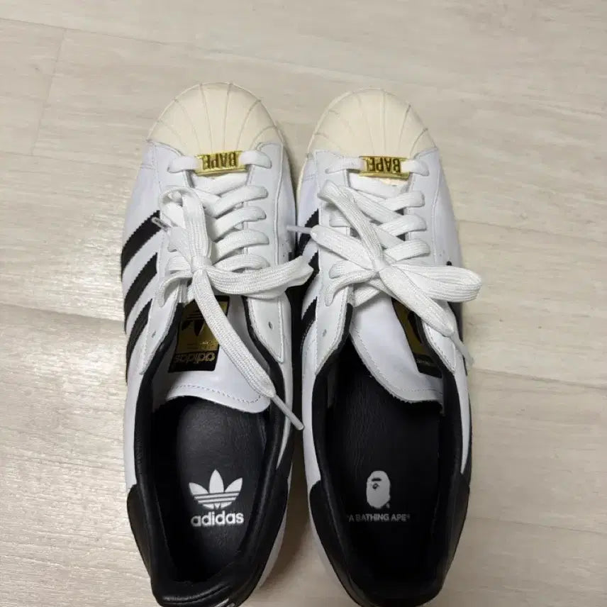 [BUNJANG] Adidas x Bape Superstar Collaboration Sneakers / 아디다스 베이프 슈퍼스타