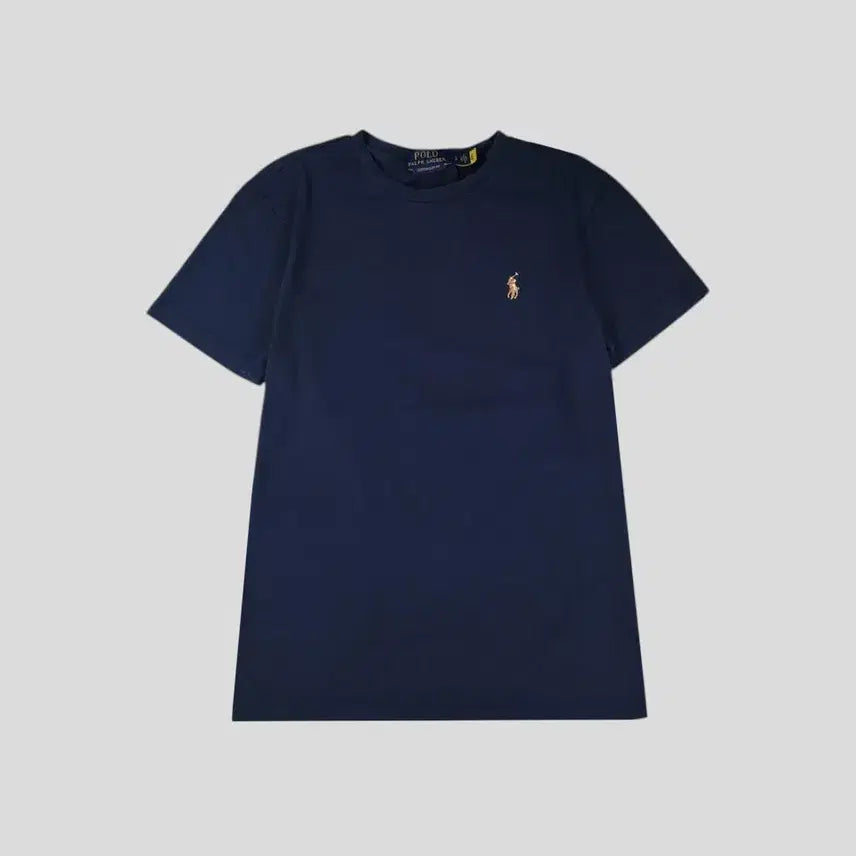 [BUNJANG] Polo Ralph Lauren Pigment Navy Multi-Pony Custom Slim Fit Short Sleeve T-Shirt - Size S / 폴로랄프로렌 피그먼트 네이비 멀티포니 커스텀 슬림핏 반팔 티셔츠 S
