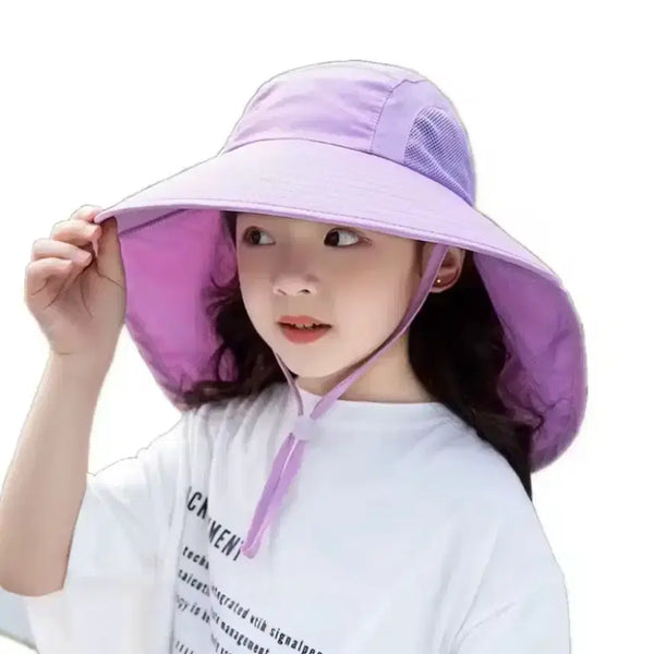[BUNJANG] Children's Flap Cap for Swimming and Water Play / (새상품) 여아 플랩캡 수영 물놀이 모자