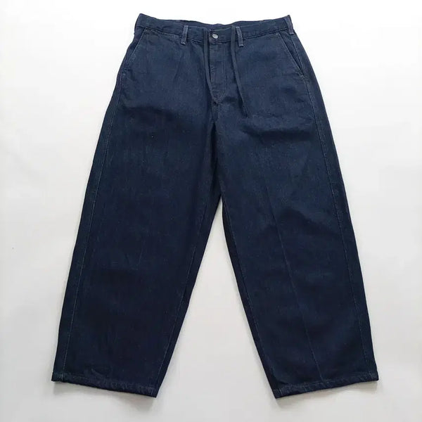 [BUNJANG] Uniqlo Straight Wide Fit Dark Wash Denim Pants Size 34 / 유니클로 청바지 사이즈34 일자 와이드 진청 남자 데님팬츠 B1241