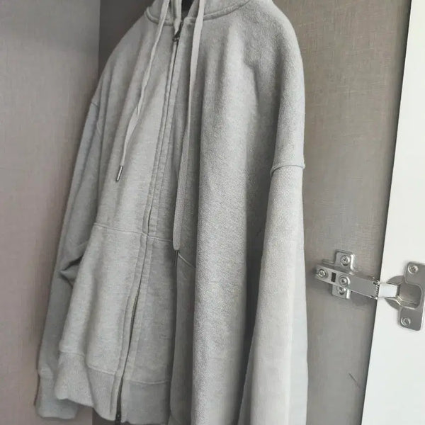 [BUNJANG] Topi Grey Hooded Zip-Up Jacket M Size / 토피 그레이 후드 집업 팝니다