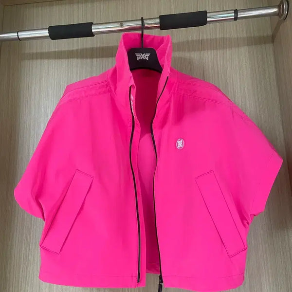 [BUNJANG] G/FORE Short Sleeve Jacket Pink / 지포어 반팔자켓