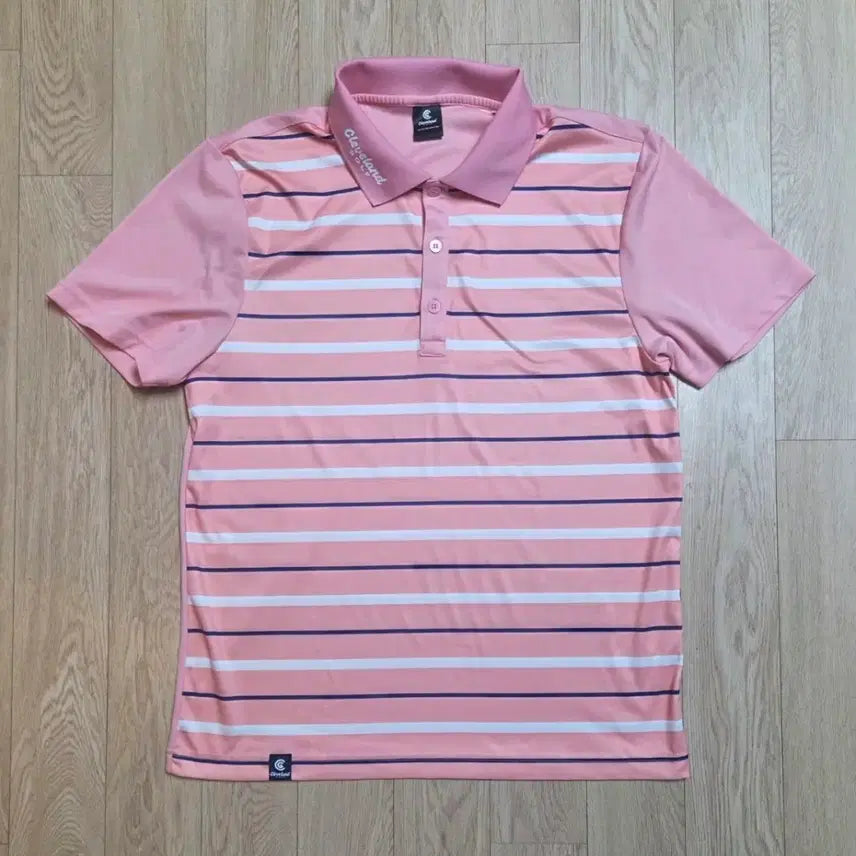 [BUNJANG] Cleveland Golf Pink Collar Short Sleeve T-Shirt Size 100 / 미사용 클리블랜드 골프 분홍색 카라 반팔티 100사이즈 (줄자사진 참고하)