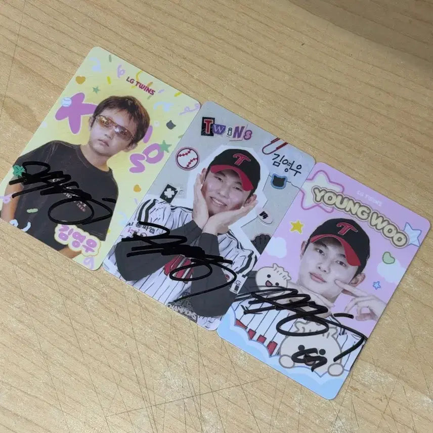 [BUNJANG] LG Twins Kim Young-woo Autographed Photocard / 엘지트윈스 김영우 친필싸인 포카