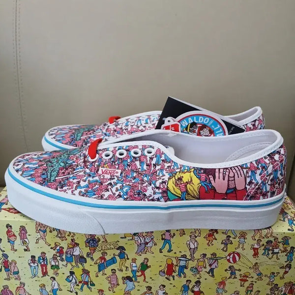 [BUNJANG] Vans x Where's Wally? Authentic Sneakers / 반스X윌리를찾아라 어센틱 260,265,270 새상품