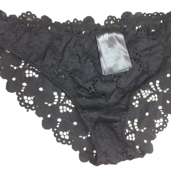 [BUNJANG] H&M Black Lace Panties (Used) / H&M 블랙 레이스 팬티 여성 중고 팬티