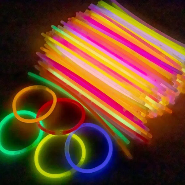 [BUNJANG] Glow Stick Bracelets 100 Count / 야광 팔찌 스틱 100개