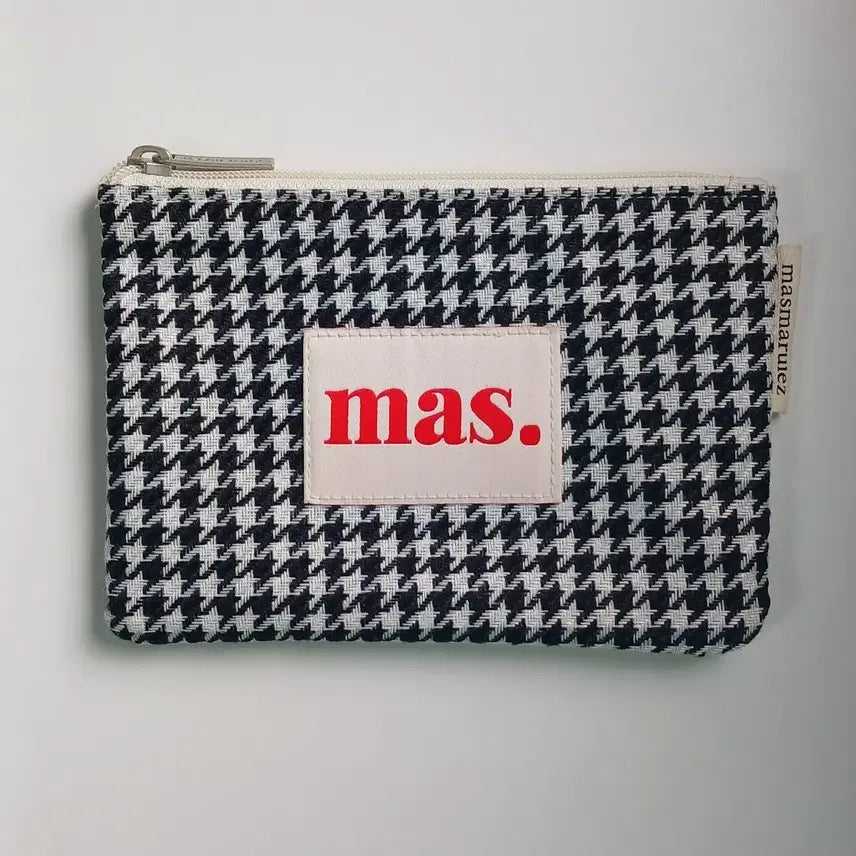 [BUNJANG] Masmarules Houndstooth Pouch / 마스마룰즈 하운드투스 파우치