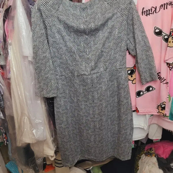 [BUNJANG] Imported Herringbone Midi Dress / 수입헤링본 원피스