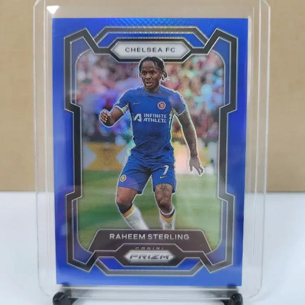 [BUNJANG] Panini Prizm Premier League Raheem Sterling Blue Prizm Parallel Soccer Card #299 / [299한정] 파니니 프리즘 프리미어리그 라힘 스털링 블루 프리즘 패럴렐 축구카드