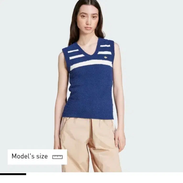 [BUNJANG] Adidas Knit Vest Navy/White / 아디다스 니트 조끼 네이비/화이트