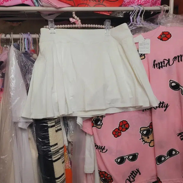 [BUNJANG] Esletra White Pleated Skirt Sportswear / 흰색 플리츠 스커트 에슬레타 수입 운동복
