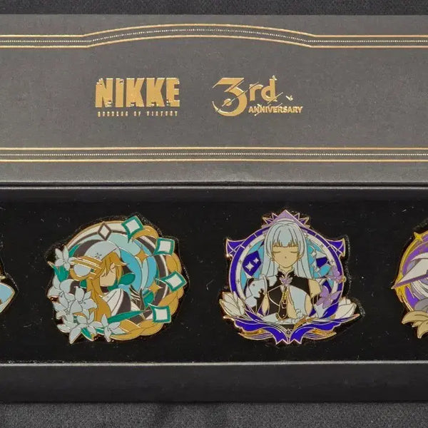 [BUNJANG] Nier: Automata 3rd Anniversary Badge Set AGF 2025 Limited Edition / 니케 3주년 기념 뱃지 세트 agf 2025