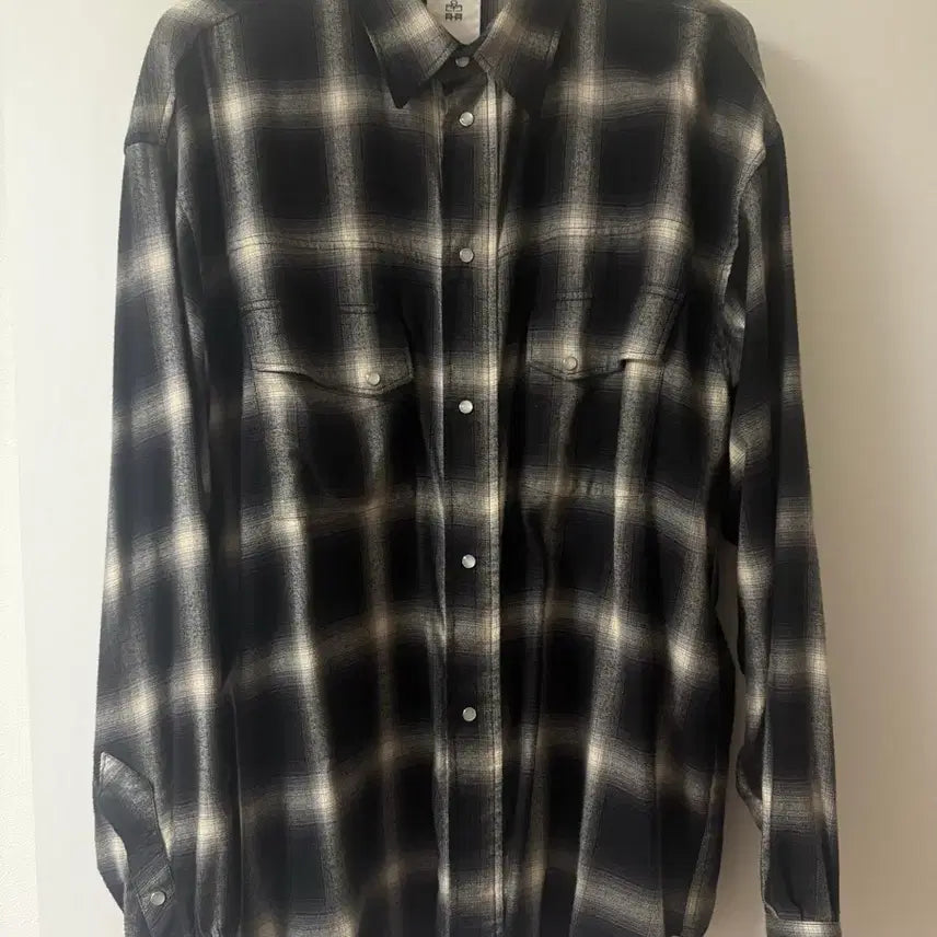 [BUNJANG] Politeru Western Shirt Ink White / 폴리테루 웨스턴 셔츠 잉크 화이트